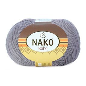 Шкарпеткова пряжа Nako Boho, сірий 12535