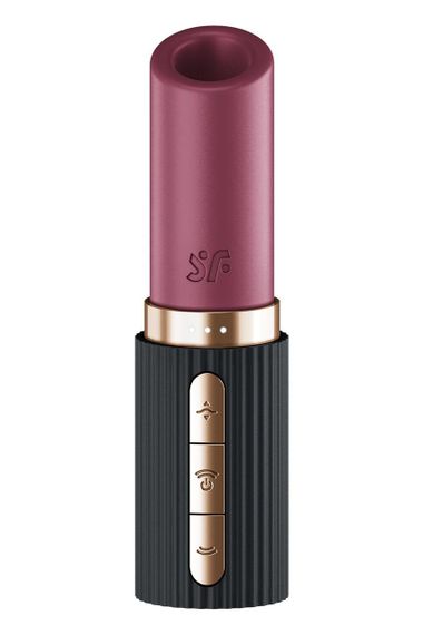 Вібратор у формі помади Satisfyer Pro 2 Kiss з вакуумною стимуляцією, червоний Sex Aura