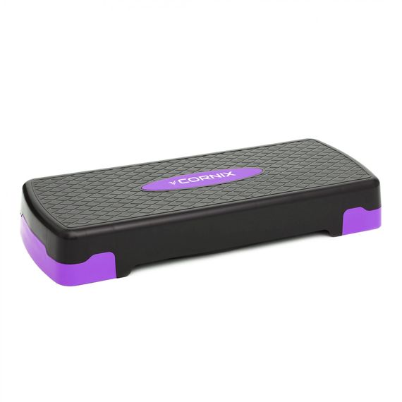 Степ-платформа 2-ступінчаста Cornix 68 х 28 х 10-15 см XR-0188 Black/Purple