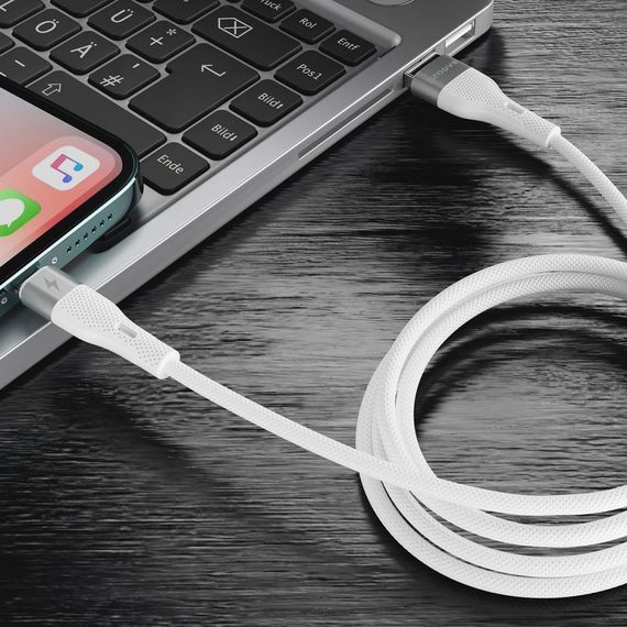 Кабель Proove Light Silicone Type-C to Lightning 27W (1m) black | Зображення 3
