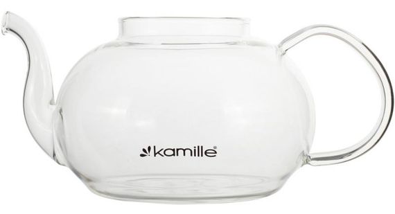 Чайник скляний заварювальний Kamille 1200мл зі знімним ситечком (0783l) | Зображення 2