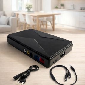 Міні-ДБЖ Andowl Q-UP900X1 – безперебійник 10000 mAh для Wi-Fi роутера, модему, IP-камер та LED-освітлення