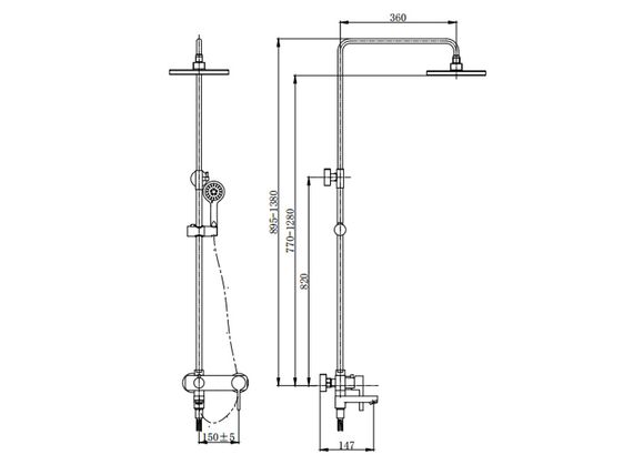Душевая система ASIGNATURA Delight 75507800 | Зображення 1