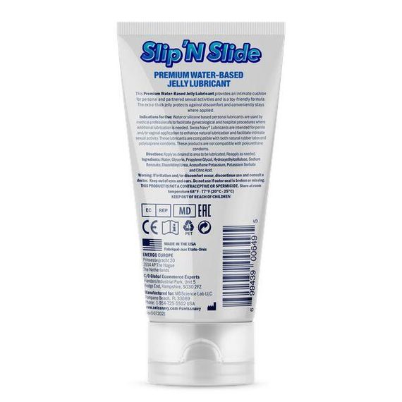 Лубрикант на водній основі Swiss Navy Slip'N Slide Premium Jelly 150 мл Sex Aura | Зображення 1