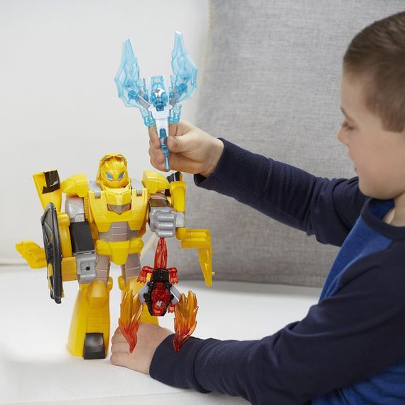 Трансформер Бамблби 25 см Оригинал Hasbro Transformers Rescue Bots Knight Watch Bumblebee | Зображення 4