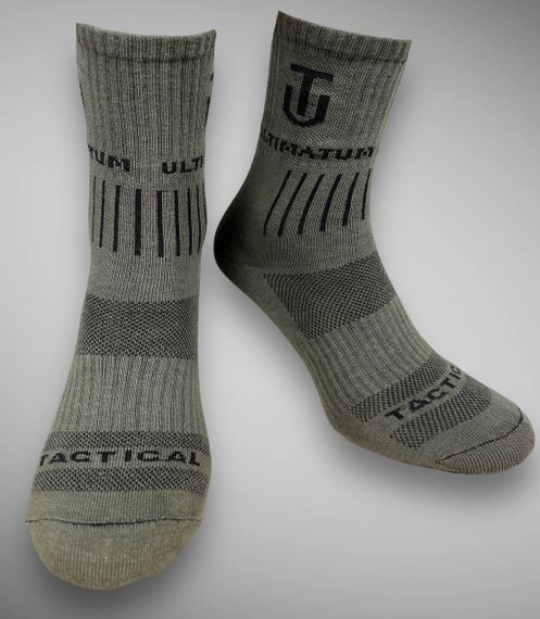 Носки ULTIMATUM Tactical высокие Олива,трекинговые летние мужские носки под берцы 39-42 | Зображення 1