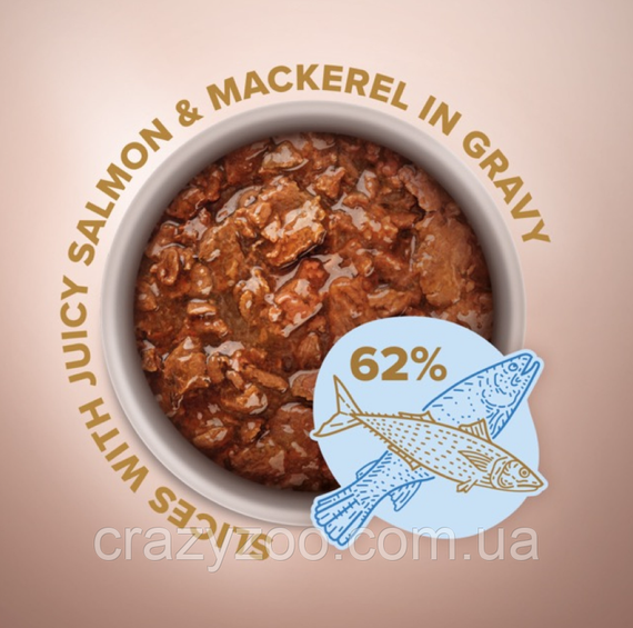 Вологий корм для собак малих порід Club 4 Paws Selection з лососем та макрелью в соусі 85 г B5530601 | Зображення 1