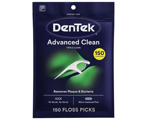 Флоc-зубочистки DenTek Triple Clean Floss Picks потрійне очищення, 150 шт.