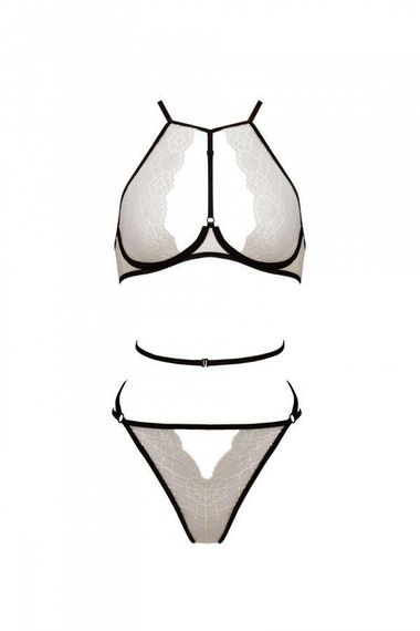 Комплект белья Passion CHIKA SET, XXL/XXXL, cream, топ, трусики Sex Aura | Зображення 3