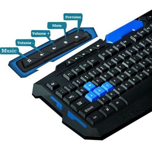 Бездротові клавіатури HK-8100, Ігровий комплект миша та клавіатура usb, Набір GI-951 для геймерів
