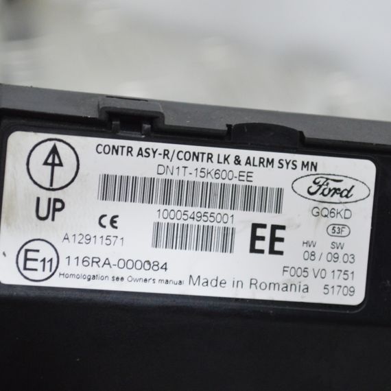 Блок комфорту Ford Fiesta 2008-2019 модуль управління центральним замком Форд Фієста DN1T15K600EE | Зображення 1