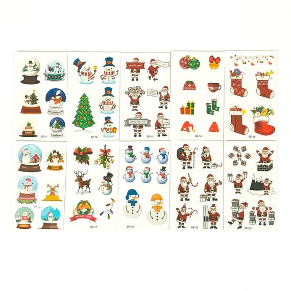Набор детских временных тату "Рождество и Новый год №6" tattoo-mini-set-cmas-10-6