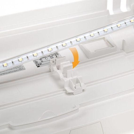 Акваріум Ferplast CAPRI 50 LED WHITE 52 x 27 x h 36 cm - 40 L | Зображення 8
