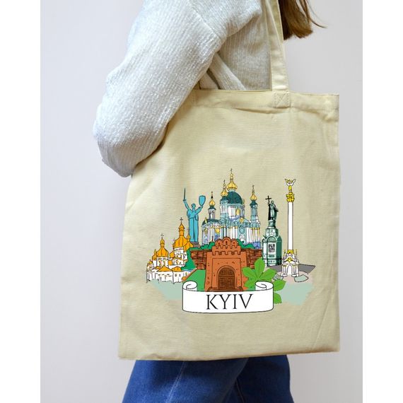 Екошопер Букопт BK4070 "Київські пейзажі" бежевий | Зображення 6