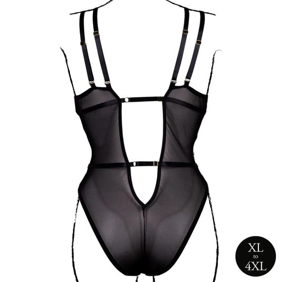 Еротичний боді Bodysuit with Adjustable Sliders Plus Size Sex Aura | Зображення 5