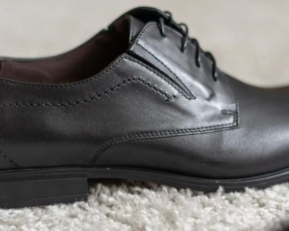 Туфлі дербі, матово чорні 39 розмір | Зображення 2