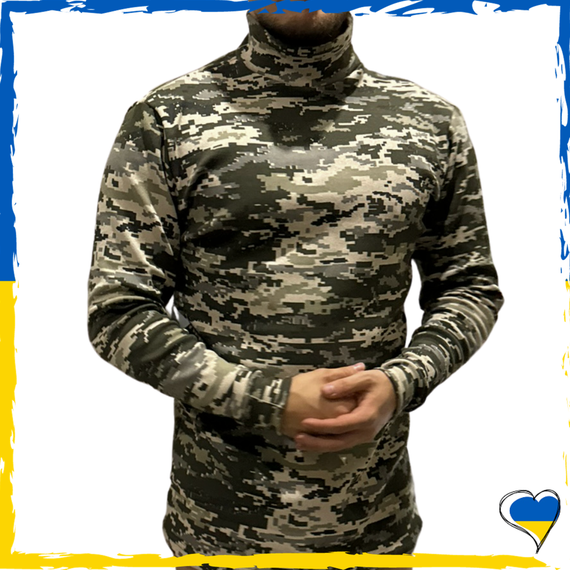 Реглан пиксель. Кофта тактическая на флисе. Кофта теплая военная XS-2XL | Зображення 1