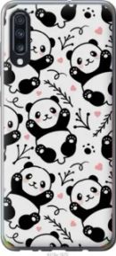 Чехол на Samsung Galaxy A70 2019 A705F Панды из пластика FCh_018362