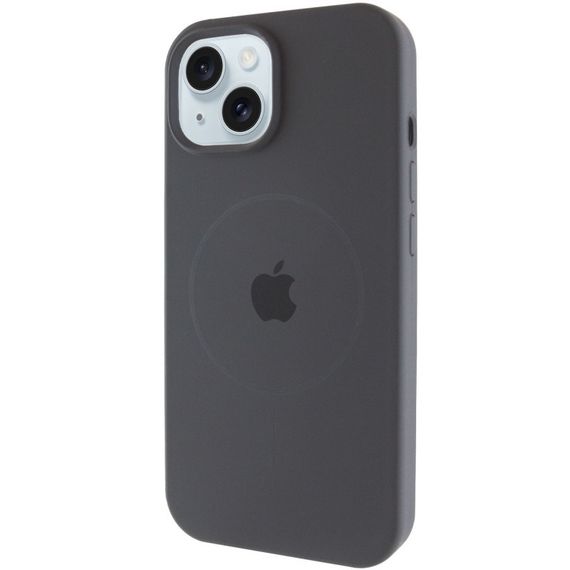 Чохол Silicone Case Full Protective (AA) with MagSafe для Apple iPhone 15 Plus (6.7") Сірий / Dark Gray