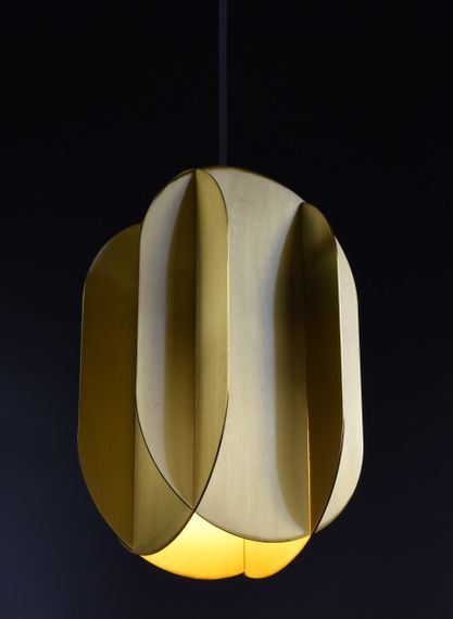 Люстра підвісна на 1 лампочку 27081 Латунь 25-300х15х24 см. | Зображення 3