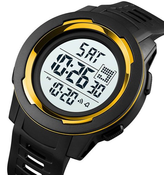 Чоловічий годинник Skmei 1731GDWT Gold-White | Зображення 1