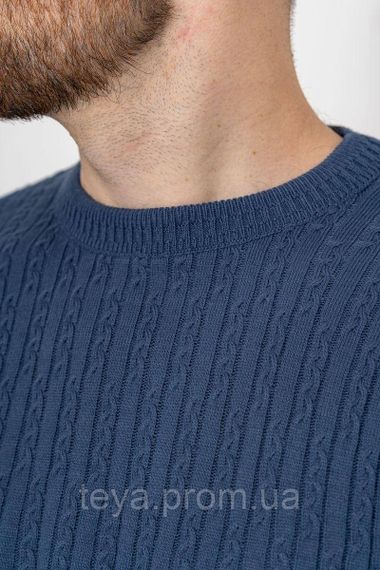 Светр чоловічий, колір джинс, розміри L, XL, XXL FA_003909 | Зображення 4