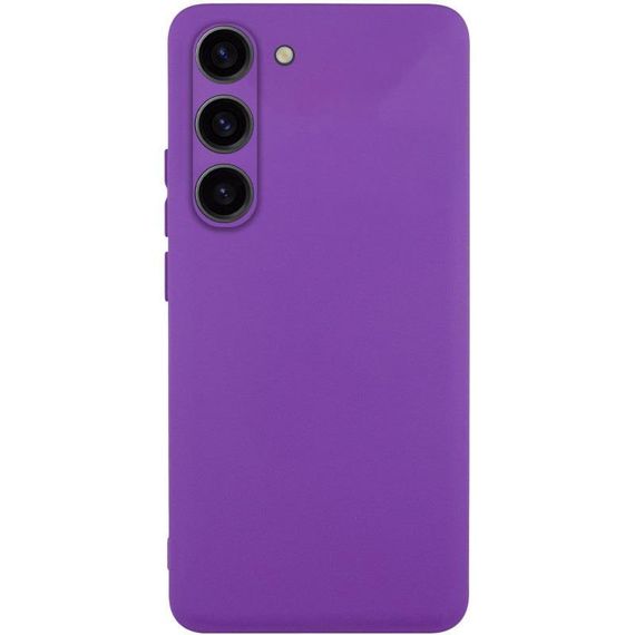 Чехол TPU GETMAN Liquid Silk Full Camera для Samsung Galaxy S23 Фиолетовый / Purple