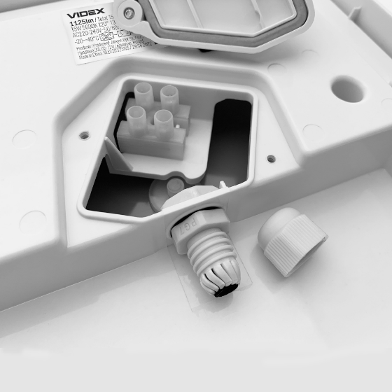 LED Світильник 15W 5000К 220V квадратний Videx | Зображення 3