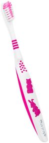 Дитяча зубна щітка paro® children toothbrush JUNIOR, рожева