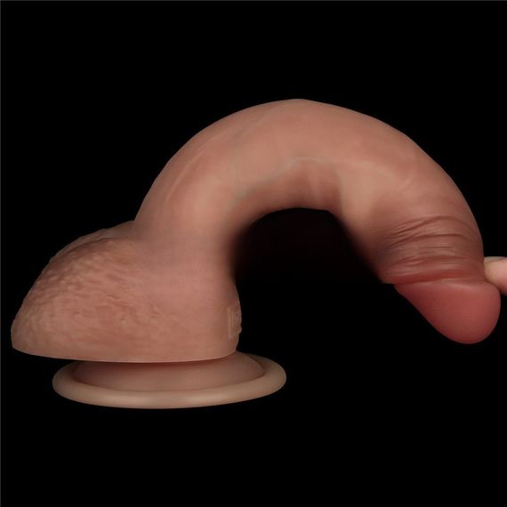 Фалоімітатор - Sliding Skin Pro Dual Layer Silicone Dong 7.5'' Sex Aura | Зображення 6