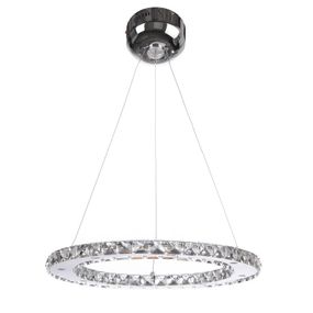 Люстра подвесная хрустальная для холла LED 33W NW CH (BR-975S/1)