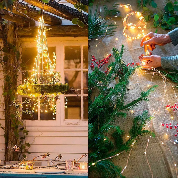 Гірлянда кінський хвіст 500 LED 20 ниток Warm White, світлодіодна гірлянда пучок знижка | Зображення 6