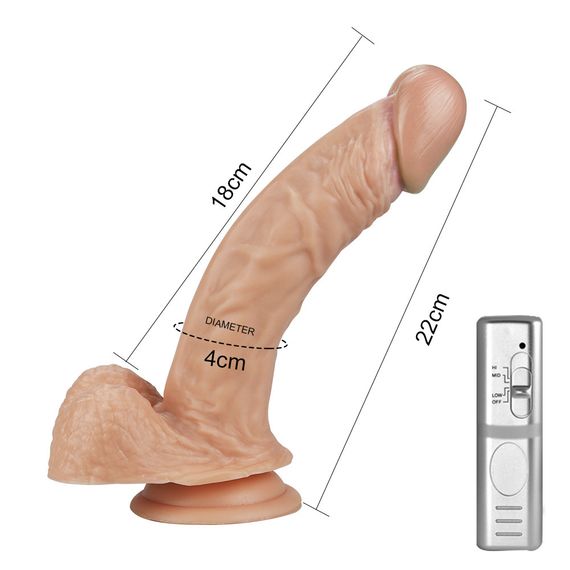 Вібратор - Real Extreme Vibrating Dildo 8.5" sexstyle | Зображення 5
