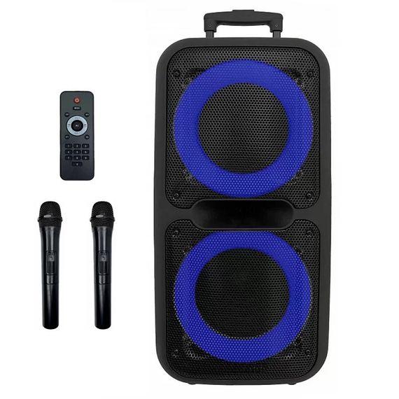 Bluetooth колонка караоке радіо ZXX-7575 80х39х33 см 300 Вт, Переносна колонка GV-150 з ручкою | Зображення 5