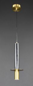 Люстра підвісна на 1 лампочку 27407 Латунь 40-140х12х12 см.