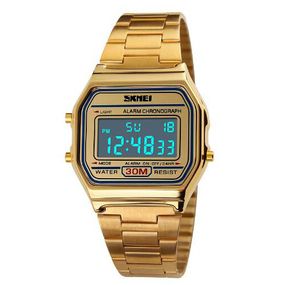 Годинник для чоловіків з водозахистом SKMEI, Годинник спортивний армійський квадратний Ретро RL-75