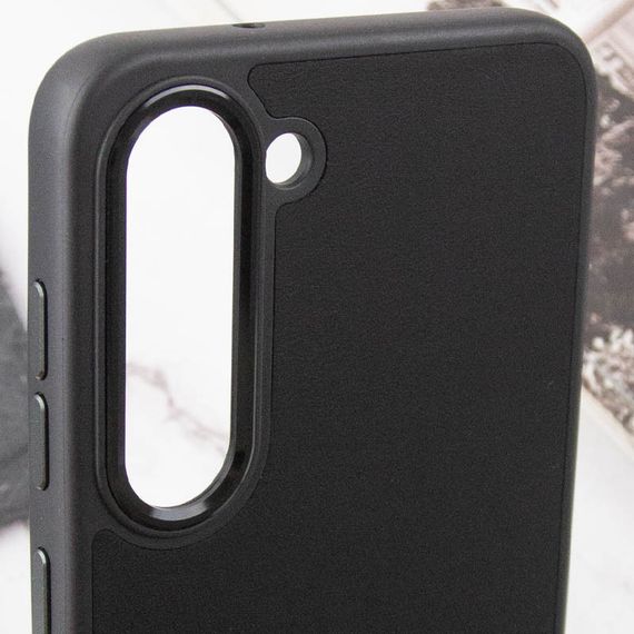 Шкіряний чохол Bonbon Leather Metal Style для Samsung Galaxy S22+ Чорний / Black | Зображення 4