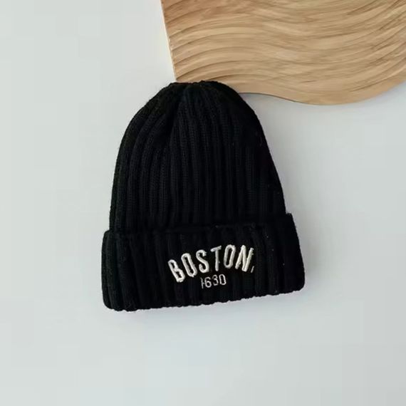 Дитяча тепла шапка Бостон Boston 47-52р 3-5років Чорний (2216) | Зображення 2