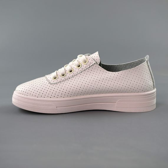 Кеди жіночі перфорація 591558 Молочні 36 37 38 39 40 41 | Зображення 2