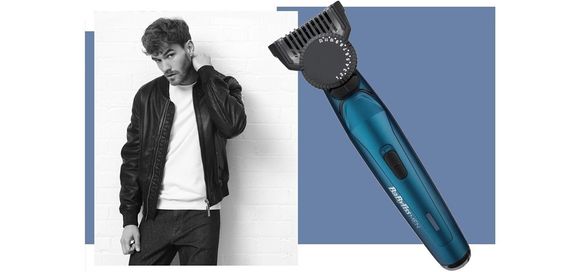 Тример BaByliss для стрижки бороди, 1 насадка, футляр, синій (T890E) | Зображення 7