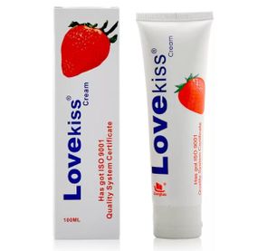 Мастило, лубрикант фруктовий, полуниця 100 мл Love Kiss