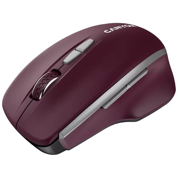 Мишка Canyon MW-21 Wireless Blue LED Burgundy (CNS-CMSW21BR) | Зображення 2