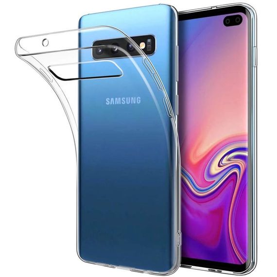 Чохол Silicone Case WS Samsung S10 ( G973 ) Прозорий