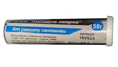 Клей холодная сварка для ремонта сантехники 58г VIROK-16V023 | Зображення 1