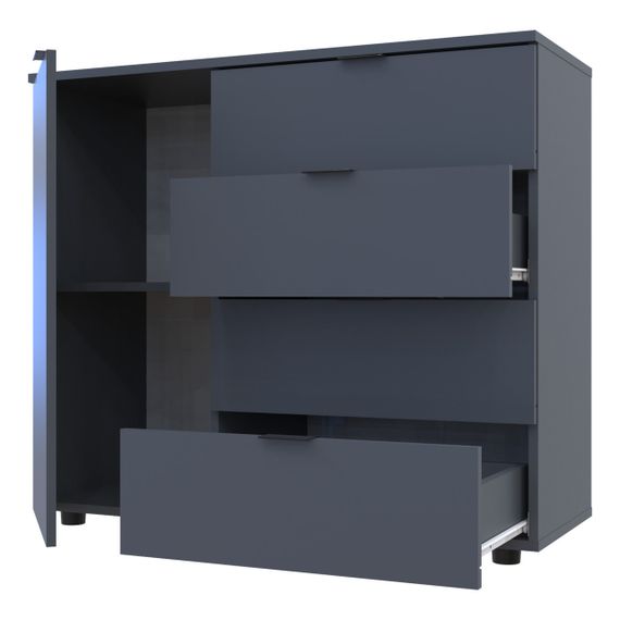 Комод в гостиную Doros Гелар GС1 100х40х81,2 см Графит (DRS-011288) | Зображення 6
