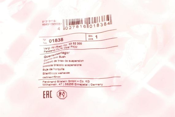 Сайлентблок важеля переднього знизу Opel Astra F Vectra A 1.4-2.0i 90-02 01838 | Зображення 4