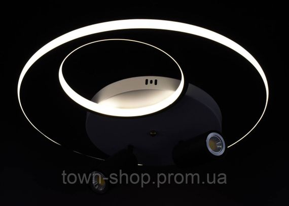 Люстра потолочная LED K011/2-led Черный 15х50х50 см. | Зображення 3