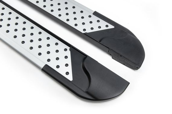 Боковые пороги X5-тип (2 шт, алюм) Короткая/Средняя базы для Mercedes Viano 2004-2015 гг | Зображення 3