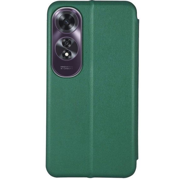 Шкіряний чохол-книжка Classy для Oppo A60 4G Зелений | Зображення 1