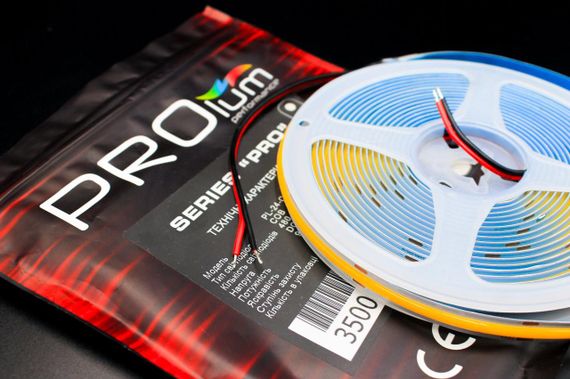 Світлодіодна LED стрічка PROLUM 24V СОВ 480 LED IP20 Series S Нейтральний-Білий 3800-4300K | Зображення 4